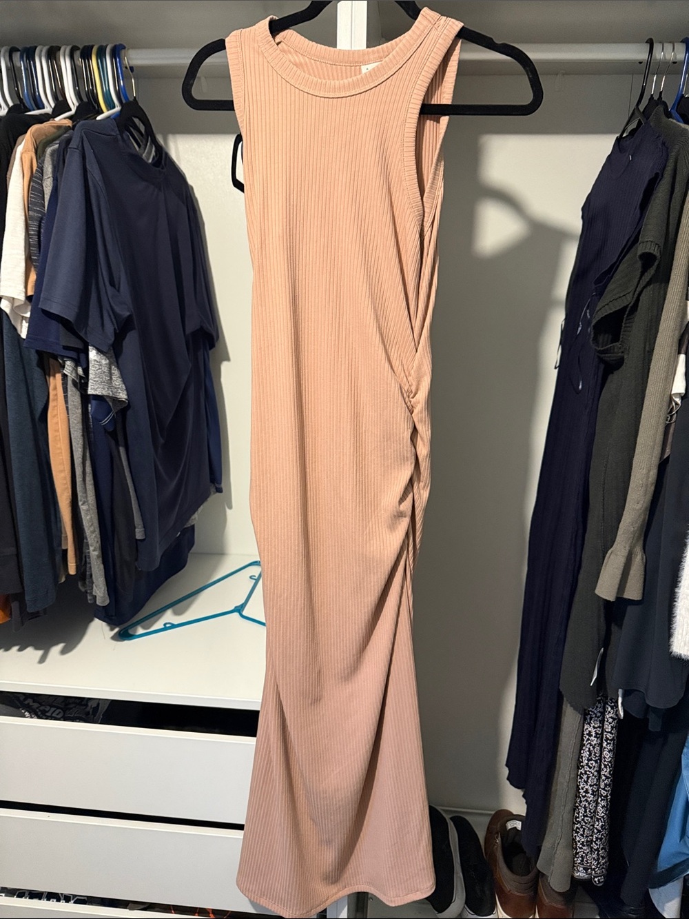 Target Sleeveless Ribbed Maxi Dress - Blush